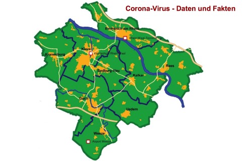 Corona-Virus-Infektionen im Kreis Kleve Stand 22.01.2022-5.00 Uhr