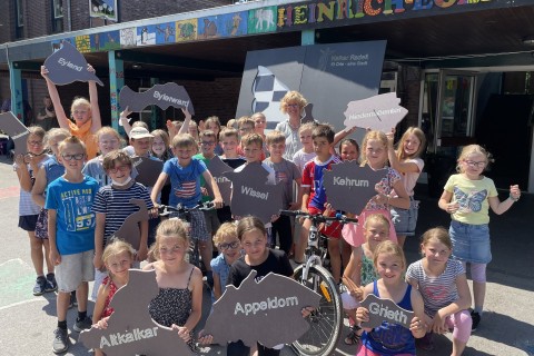 Grundschule Appeldorn nimmt an KalkarRadelt teil