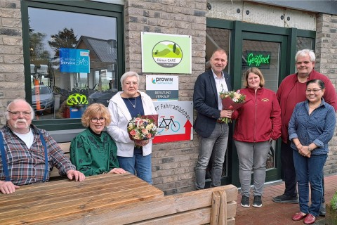 Dünencafé in Wissel und Wisseler Fahrradlädchen sorgen für frischen Wind im Tabaksdorf